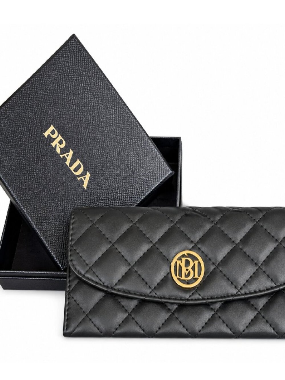 BUNDLE #5  🖤🖤 Badgley Mischka Quilted Wallet & Prada Box 🖤🖤